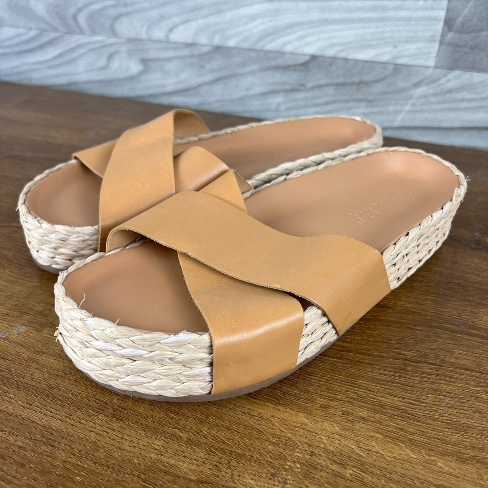 Splendid Becki Platform Espadrille Sandals Womens Size US 9 Brown Casual Slip On